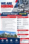Assistant Manager – Plant HR